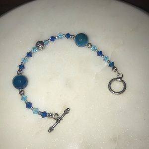 lovely handmade blue bracelet